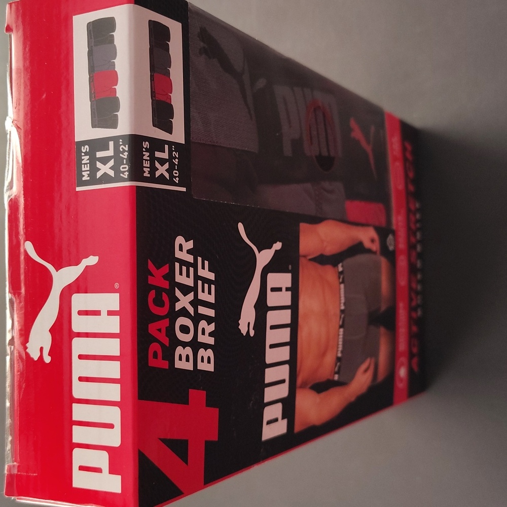 Men's Puma 4-Pack Boxer Briefs Active Stretch Tag Free Underwear Size - XL 40-42 - Picture 6 of 7